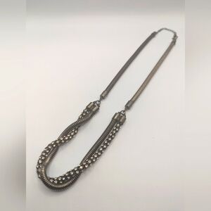 Stylish Black and Silver Necklace